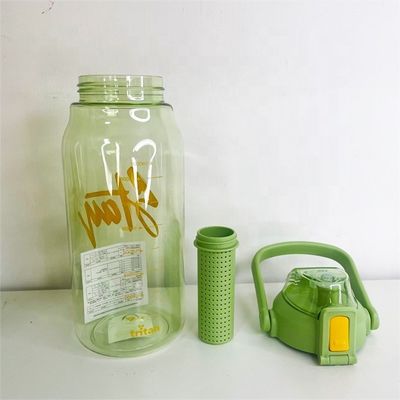 여행 과일 투여 물병 1000ml 트리탄 스포츠 플라스틱 차봉 투여 병