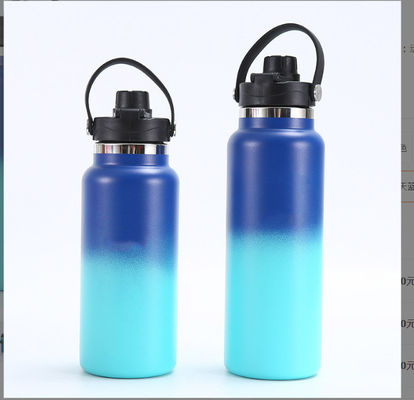 사용자 지정 로고 32oz/1L 미니멀리즘 디자인 스타일 휴대용 스테인레스 스틸 물병