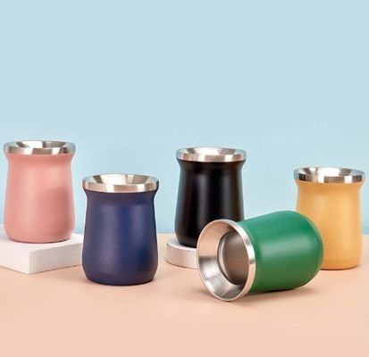 12 온스 스테인리스 스틸 병 단열 화려한 누출 방지 여행 사무실 커피 컵