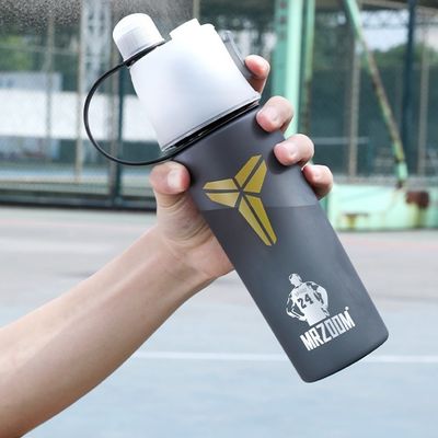 400/600ml 야외 플라스틱 스포츠 물컵 물 흐르는 방법 압축 타입 녹색