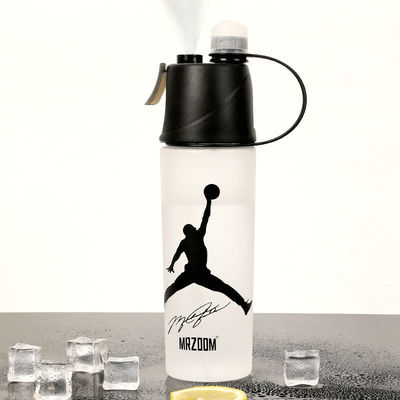 400/600ml 야외 플라스틱 스포츠 물컵 물 흐르는 방법 압축 타입 녹색