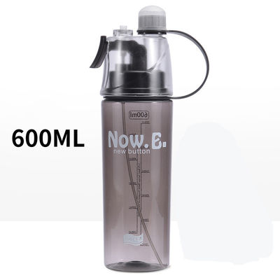 400/600ml 야외 플라스틱 스포츠 물컵 물 흐르는 방법 압축 타입 녹색