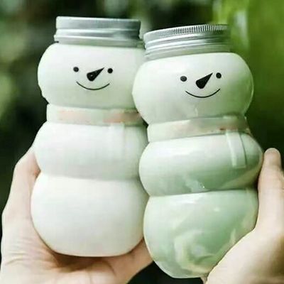 파티 행사 크리스마스 트리 모양 물병 500ml 300ml 우유 차 커피