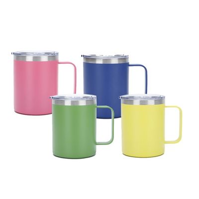 지속가능한 12oz 금속 304 스테인리스 스틸 파티용 손잡이와 함께 여행 뜨거운 커피 머그