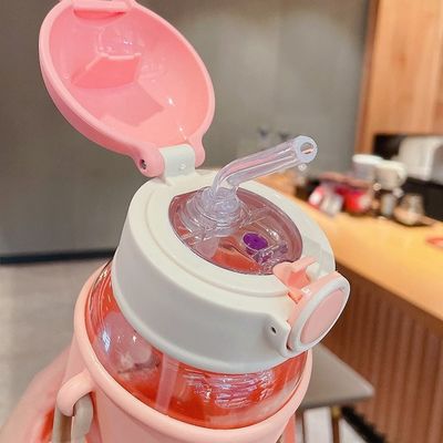 휴대용 620ml 3D 스티커 플라스틱 물병 귀여운 곰병