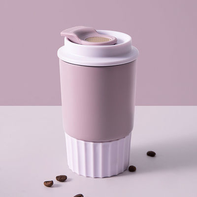 밀폐 된 뚜?? 과 함께 고립 된 재사용 커피 컵 350 ml 휴대용 스테인레스 스틸 머그