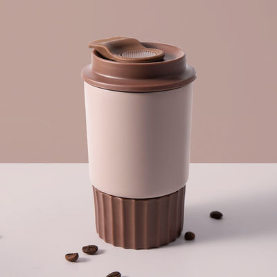 밀폐 된 뚜?? 과 함께 고립 된 재사용 커피 컵 350 ml 휴대용 스테인레스 스틸 머그