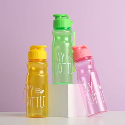 500ml 플라스틱 물병 대용품으로 소장품용 휴대용 맑은 음료 컵