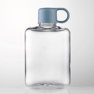 투어 야외 활동 트리탄 360/500ml 휴대용 작은 정사각형 선명한 플라스틱 물병
