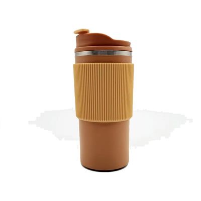 450ml 휴대용 직선 컵 이중 진공 단열 스테인레스 스틸 여행 커피 컵