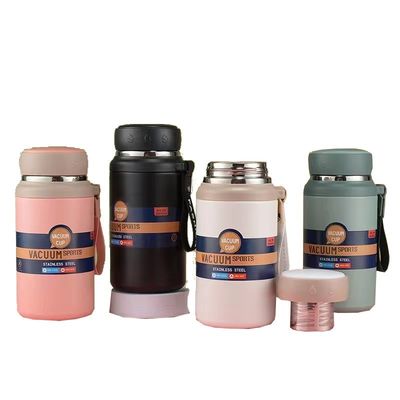 휴대용 316 스테인리스 스틸 750ml/1000ml 야외 스포츠용 대용량 테르모스 컵