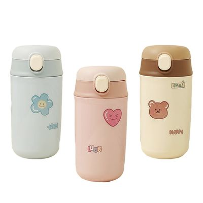 480ml 귀여운 만화 스테인리스 스틸 보일러 맞춤형 색상 물병 어린이의 매일