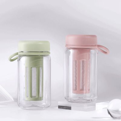 야외 활동 체육관 소화 가능한 플라스틱 물병과 차 인푸저 및 용량 라인