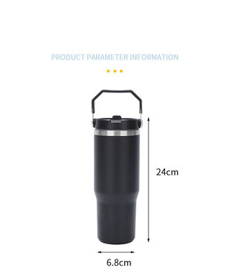 주문형 패턴 30oz 방울 물병 진공 단열 및 빨대 포함