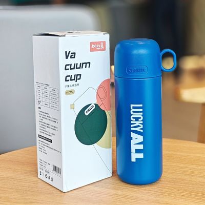 맞춤형 패턴 500ml 스테인리스 스틸 어린이 컵 진공 야외 테르모스 물병