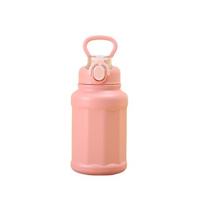 야외 스포츠 스테인리스 스틸 진공 테르모스 컵 700ml 큰 용량과 빨대