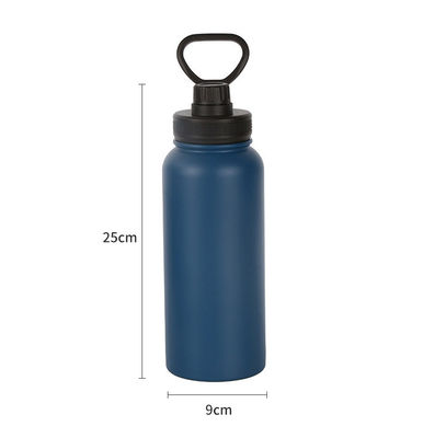 직접 휴대용 스테인레스 스틸 진공 격리 스포츠 병 1000 ml 손잡이