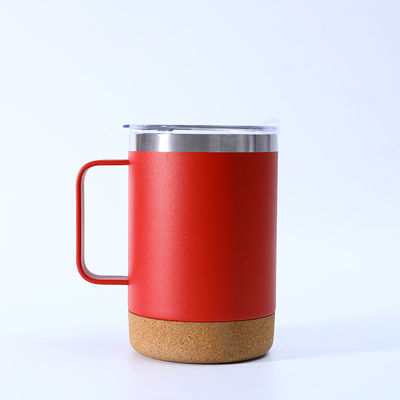 스타일리시한 스테인리스 오피스 커피 머그 12oz/16oz 코크 바닥과 손잡이
