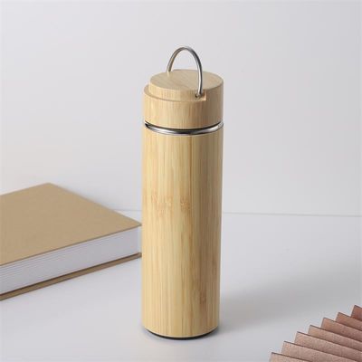 500ml 직선 컵 사용자 지정 로고 스테인레스 스틸 Bambu Thermos Cup 304 내부 진공 물병