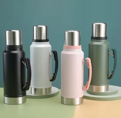 1L 물병 야외 등산 캠핑 단열성 누출 방지 스테인리스 스틸 테르모스