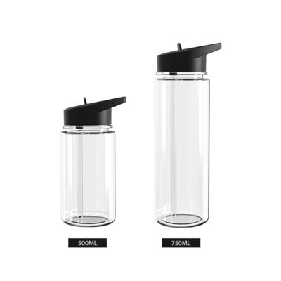 750ml 투명한 플라스틱 스포츠 피트니스 끓는 물을 사용하는 음료수 병
