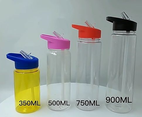 750ml 투명한 플라스틱 스포츠 여행 물병 끓는 물 투명한