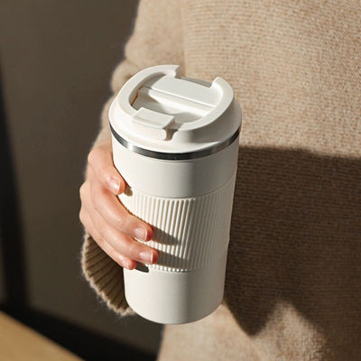 스테인리스 스틸 380ml/510ml 단열 여행 및 뜨거운 커피를위한 이중 벽 진공 컵