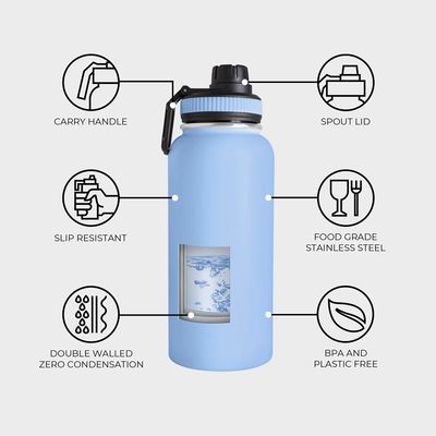 32oz 스테인레스 스틸 듀플 벽 단열 스포츠 병 학생 휴대용