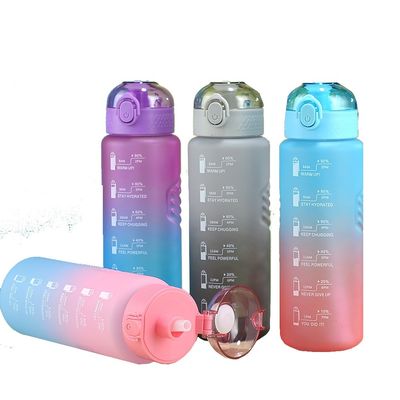32oz 1L 반 갤론 체육관 피트니스 스포츠 동기 부여 물병