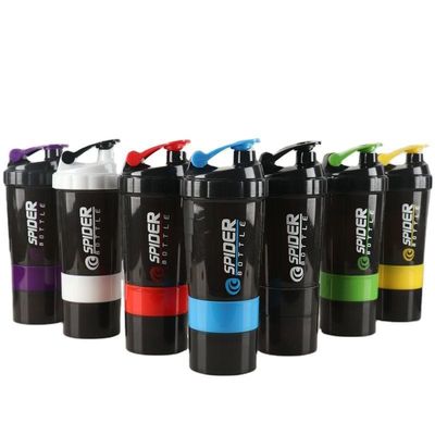 유니섹스 사용자 지정 로고 500ml Bpa 무료 쉐이커 병 PP 밀크 쉐이크 컵 단백질 파우더 피트니스 체육관 스포츠 물병 혼합 공