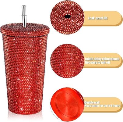 500ml/750ml 텀블러 맞춤형 색상 이중 단열 스테인레스 스틸 야외 여행 병 빨대