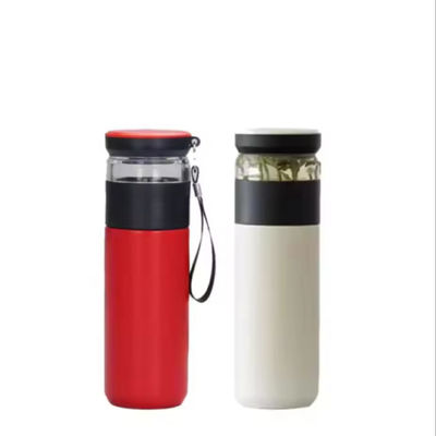 500ml 분리 필터 스테인리스 스틸 진공 유리 병 단열 휴대용 차잔