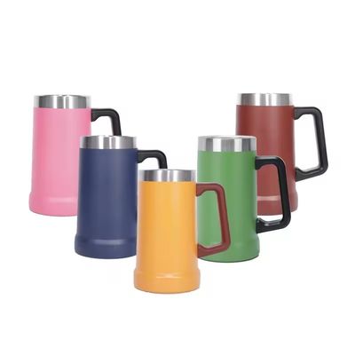 710ml 용량 개인용 손잡이와 함께 넓은 입 스테인리스 스틸 단백질 쉐이커