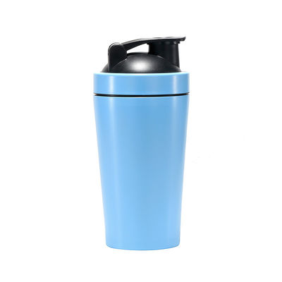 500ml 및 750ml 체육관 금속 스테인리스 스틸 쉐이커 병 믹싱 공 OEM 수용