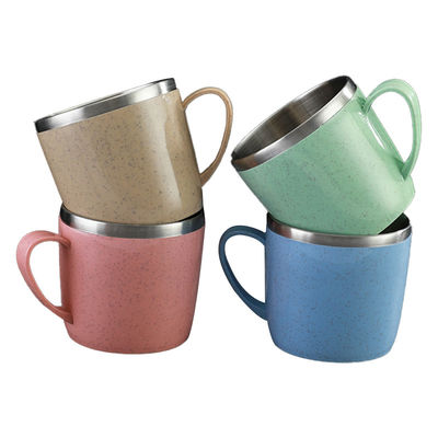 소화 방지 및 차 음료용 휴대용 220ML 이중층 스테인리스 스틸 컵