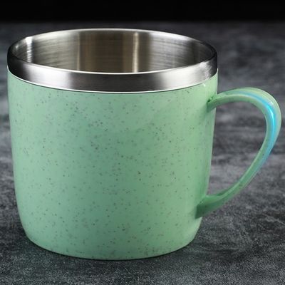 소화 방지 및 차 음료용 휴대용 220ML 이중층 스테인리스 스틸 컵