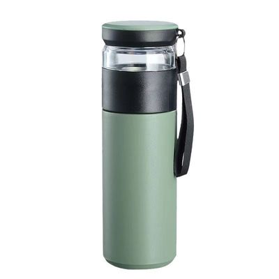 직접 공급 500ML 용량 인푸저와 함께 스테인리스 스틸 차 병 두 개의 벽 컵