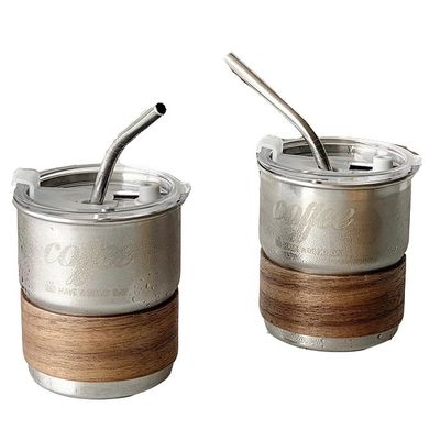 겹쳐질 수 있는 304 스테인리스 스틸 이중 벽화 단열 텀블러 뚜?? 290ml 용량