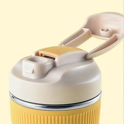 포터블 디자인 스타일 350ML 480ML 스프라와 함께 두 개의 벽 스테인리스 스틸 커피 머그