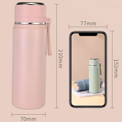 진공 500ml 600ml 이중 벽 스테인레스 스틸 스포츠 음료 물병 뚜??