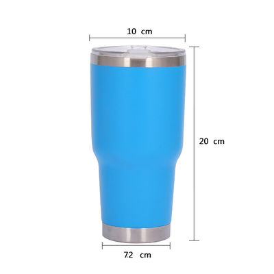 30oz 파우더 코팅 와인 텀블러 여행 필요에 대한 궁극적인 재사용 커피 컵