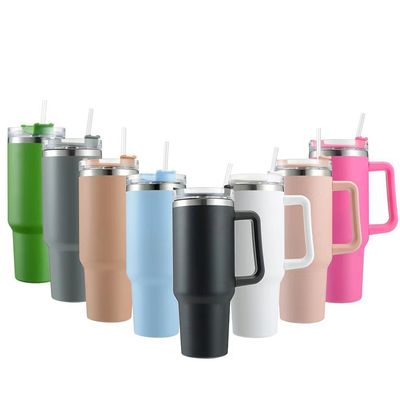 40oz Tumbler Handle CLASSIC 디자인 스타일 진공 단열 스테인레스 스틸 커피 머그