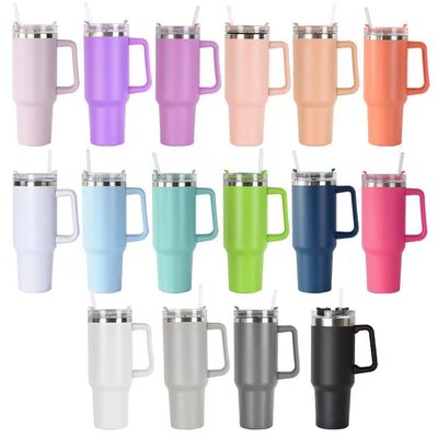 40oz Tumbler Handle CLASSIC 디자인 스타일 진공 단열 스테인레스 스틸 커피 머그