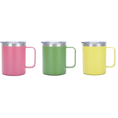 OEM 12oz 스테인리스 스틸 커피 컵, 이중 벽 단열 및 순수한 색상 디자인