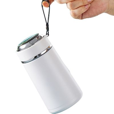 학교로 돌아가자 가용 로프가 있는 스테인리스 스틸 진공컵 350ml