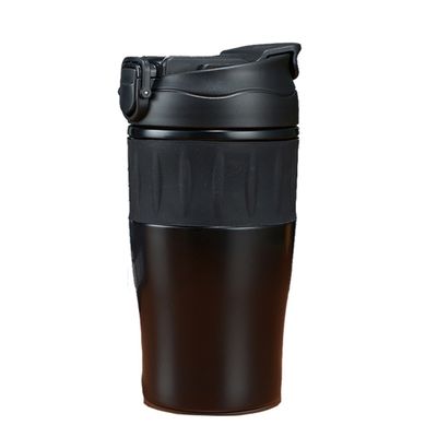 500ML 가루와 함께 휴대용 스테인레스 스틸 커피 머그 누출 방지 여행 머그 단열