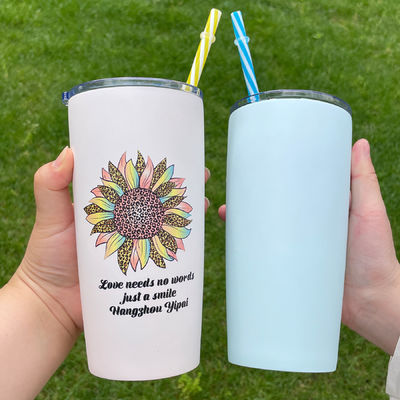 주류 스테인레스 스틸 이중 벽 단열 커피 컵 뚜?? 과 음료 텀블러 10oz 20oz