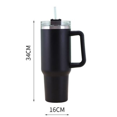 사용자 지정 로고 허용 직선 스테인리스 스틸 40Oz 터블러 손잡이와 빨대