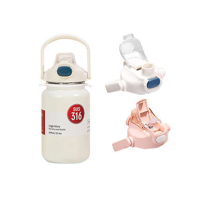 모든 적용 가능한 사람 500ml 스포츠 듀블 벽 진공 병 짚 아이 텀블러 머그