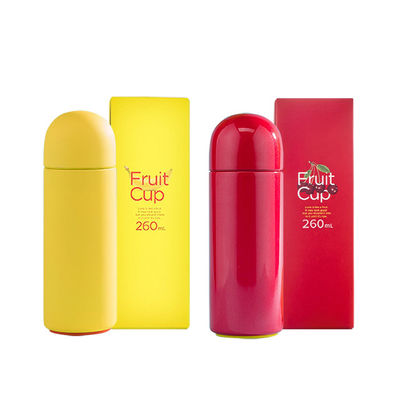세리세 맞춤 로고 소프트 터치 260ml 이중 벽 단열 진공 병 색상 스테인레스 스틸 물병